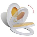 vidaXL Toiletbril voor volwassenen/kinderen soft-close wit, Verzenden, Nieuw