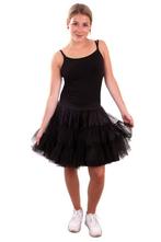Petticoat zwart 2-laags volwassenen, Kleding | Dames, Carnavalskleding en Feestkleding, Ophalen of Verzenden, Nieuw