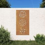 vidaXL Wanddecoratie tuin bladontwerp 105x55 cm cortenstaal, Verzenden, Nieuw