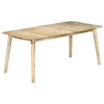 vidaXL Eettafel 180x90x76 cm massief mangohout, Huis en Inrichting, Tafels | Eettafels, Verzenden, Nieuw