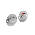 WC slot rond 50mm geborsteld RVS - met vrij/bezet indicat..., Ophalen of Verzenden, Nieuw, Rvs, Slot