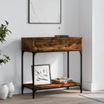 vidaXL Wandtafel 75x34,5x75 cm bewerkt hout gerookt, Huis en Inrichting, Tafels | Bijzettafels, Verzenden, Nieuw, 60 cm of meer