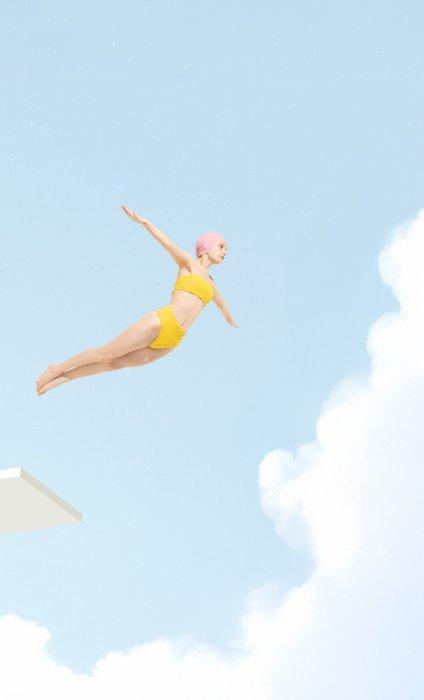 Bess Irissa - The Swimmer #10, Antiek en Kunst, Kunst | Schilderijen | Modern