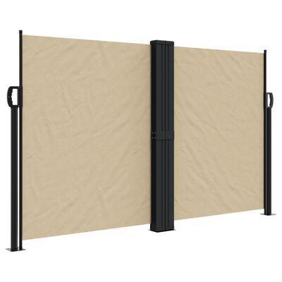 VidaXL windscherm, beige,  140 x 600 cm, uittrekbaar, Diversen, Overige Diversen, Ophalen