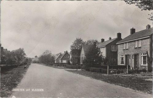VLEDDER - Straatgezicht, groeten uit Vledder, Verzamelen, Ansichtkaarten | Nederland, Verzenden