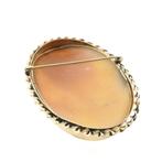 8 Karaat broche met camee, Sieraden, Tassen en Uiterlijk, Broches, Gebruikt, Overige kleuren, Ophalen of Verzenden, Met edelsteen