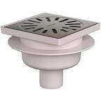 Xellanz Doucheput - 15x15cm - met Onderuitloop - RVS, Ophalen of Verzenden, Nieuw, Rvs