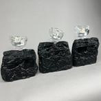 Andrzej Rafalski (1957) - sculptuur, 3 candlesticks glass -, Antiek en Kunst, Antiek | Glas en Kristal