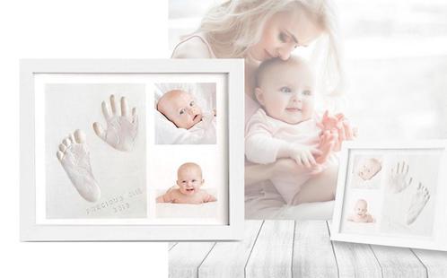 Baby Fotolijst - Klei Afdruk Hand/Voet - Kraamcadeau - 3D, Audio, Tv en Foto, Fotografie | Fotolijsten, Nieuw, Verzenden