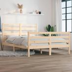 vidaXL Bedframe massief grenenhout 160x200 cm, Huis en Inrichting, Slaapkamer | Bedden, Bruin, Verzenden, 200 cm, 160 cm
