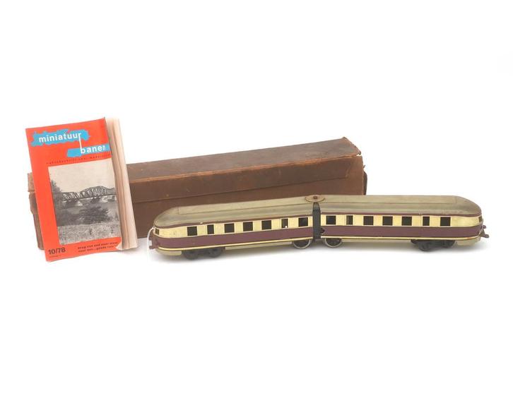 Speelgoedtrein Flying Hamburger TW 970 door Märklin jaren 30, Hobby en Vrije tijd, Modeltreinen | Overige schalen, Gebruikt