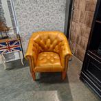 Chesterfield Club Chair Gouden Eik - The Chesterfield Brand, Huis en Inrichting, Ophalen of Verzenden, Nieuw, Leer, Chesterfield