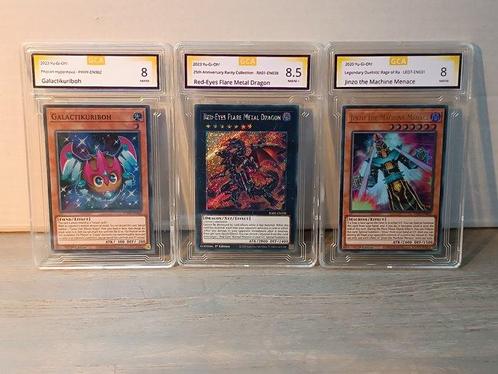 Konami - 8 Card - Yu-Gi-Oh! - 8 Mixed Graded cards! (Yugioh), Verzamelen, Overige Verzamelen