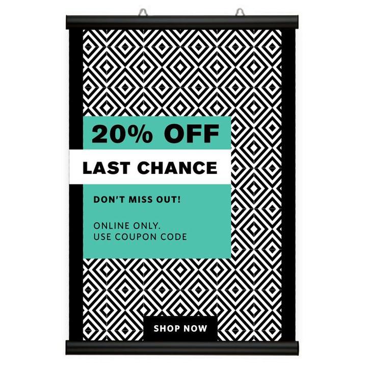 Posterklem Zwart 70 cm, Huis en Inrichting, Woonaccessoires | Lijsten