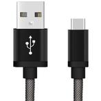 Reekin oplaadkabel USB Type-C 1 Meter (Zwart-Fishing Net), Ophalen of Verzenden, Nieuw