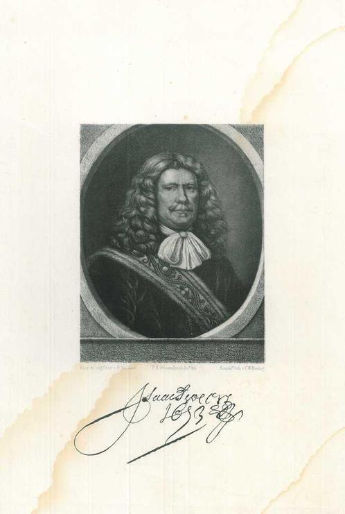 Portrait of Isaac Sweers, Antiek en Kunst, Kunst | Etsen en Gravures