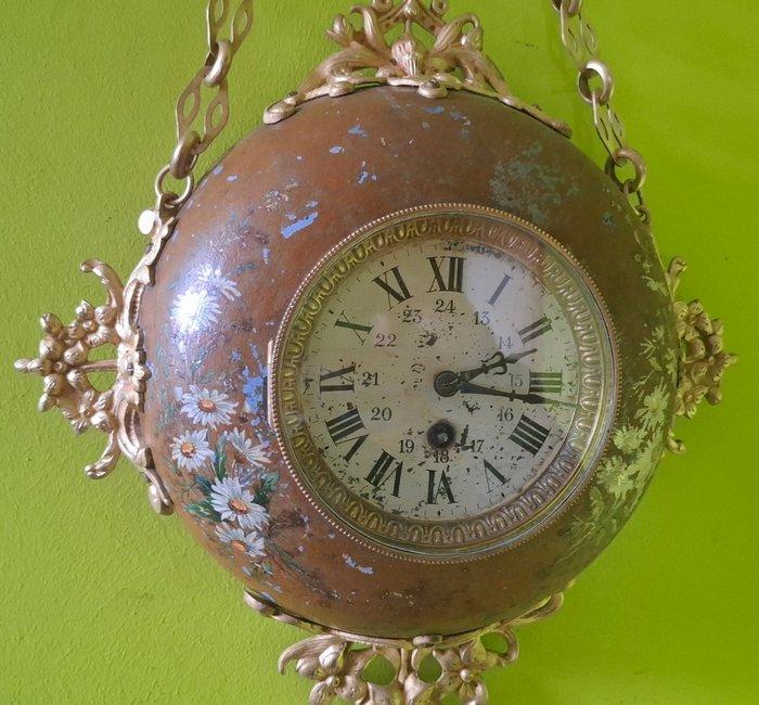 Cartel klok - Japy Frère - - Verguld brons - 1900-1910 -, Antiek en Kunst, Antiek | Klokken