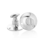 WC slot draaiknop mat nikkel rond rozet - retro jaren 30..., Ophalen of Verzenden, Nieuw, Koper of Messing, Slot