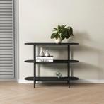 [en.casa] Console tafel Enebakk sidetable 70x90x32 cm zwart, Verzenden, Nieuw