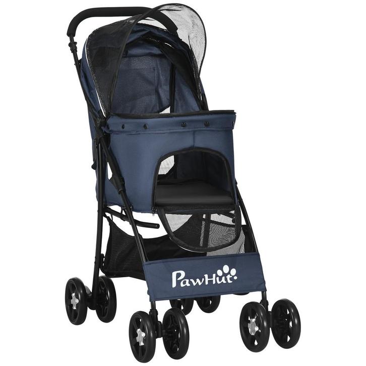 Hondenbuggy - Inklapbaar en lichtgewicht - Grijs, Dieren en Toebehoren, Honden-accessoires, Nieuw, Ophalen of Verzenden