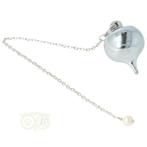Pendel messing verchroomd met kamer, Sieraden, Tassen en Uiterlijk, Edelstenen, Verzenden, Nieuw