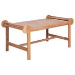 vidaXL Salontafel 100x50x45 cm massief teakhout, Verzenden, Nieuw, Teakhout, 100 tot 150 cm