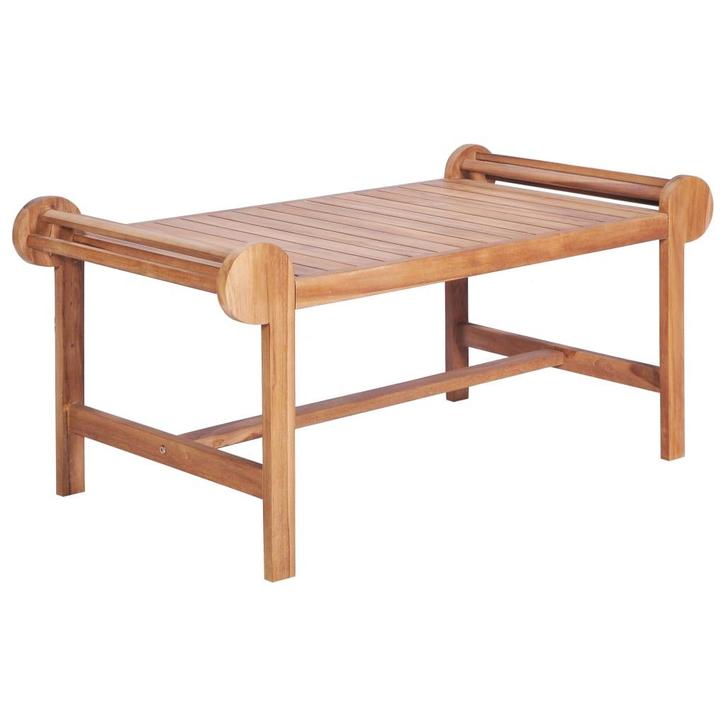 vidaXL Salontafel 100x50x45 cm massief teakhout, Huis en Inrichting, Tafels | Salontafels, 100 tot 150 cm, Nieuw, Teakhout, Verzenden