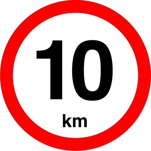 Snelheidssticker Nederland 240 mm - 10 km, Zakelijke goederen, Kantoor en Winkelinrichting | Magazijn, Stelling en Opslag, Verzenden