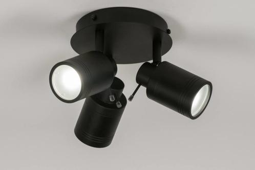 Rietveld Spots - Zwart - Metaal, Aluminium, Huis en Inrichting, Lampen | Hanglampen, Verzenden