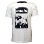 Oasis Liam and Noel Photo T-Shirt Wit -  Officiële, Verzenden, Nieuw