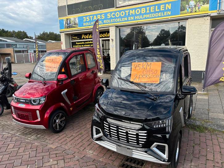 45 KM P-U ZONDER RIJBEWIJS ? NU 7950 EURO met verwarming, Diversen, Brommobielen en Scootmobielen, 36 t/m 45 km, Nieuw, 16 km/u of meer