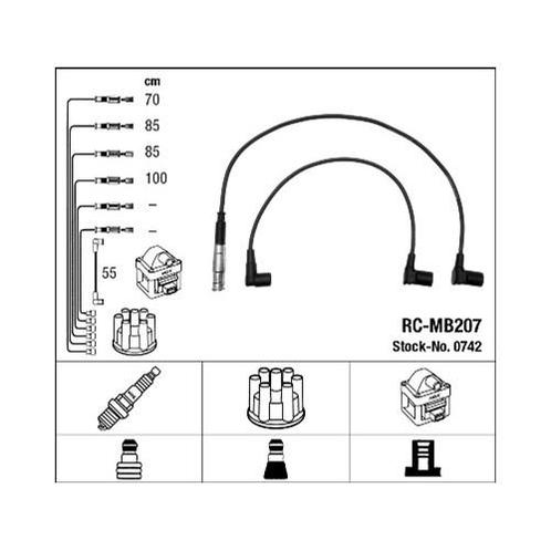 Ngk Rc-Mb207 Bougiekabelset, Computers en Software, Laptop-opladers, Verzenden