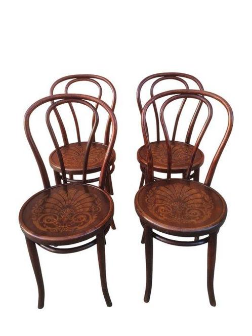 A R X - Stoel (4) - Beuken - Zet vier stoelen, Antiek en Kunst, Kunst | Designobjecten
