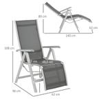 TRUUSK Tuinstoel Outdoor Loungestoel Tuinligstoel, Weerbeste, Verzenden, Nieuw