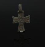 Byzantijns Brons Cross pendant  (Zonder Minimumprijs), Antiek en Kunst