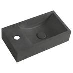 Fontein Sapho Crest 40x22 cm Kraangat Links met Waste Zwart, Ophalen of Verzenden, Nieuw