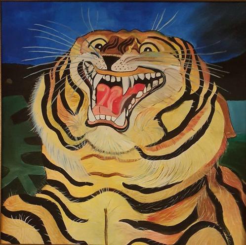Carlo Capelli Copista (XX), After Ligabue - Tigre, Antiek en Kunst, Kunst | Schilderijen | Klassiek