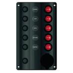 Allpa Schakelpaneel spatwaterdicht met 5 schakelaars en 12 v, Ophalen of Verzenden, Nieuw