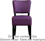 Set van 8 Paarse leren landelijke eetkamerstoelen - Toledo L, Huis en Inrichting, Stoelen, Nieuw, Vijf, Zes of meer stoelen, Landelijk