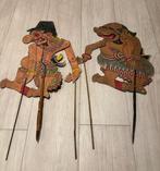 2 Wayang Kulit - Java - Indonesië, Antiek en Kunst