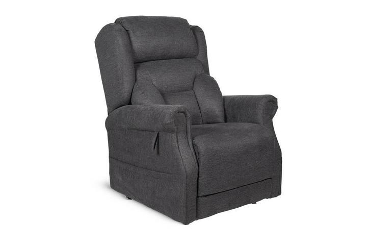 Gratis thuisdemonstratie I Aquila I Elektrisch sta-op stoel, Huis en Inrichting, Stoelen, Grijs, Nieuw, Stof, Ophalen of Verzenden