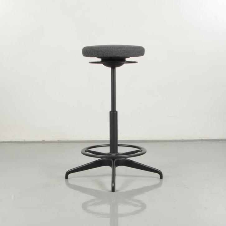 Werkstoel Ikea Lidkullen - Zwart - Donkergrijs, Huis en Inrichting, Bureaustoelen, Ophalen of Verzenden