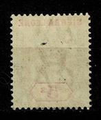 Sierra Leone 1896 - 5 Shilling groen en karmijn Mnh met, Gestempeld