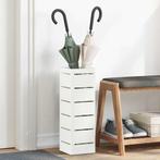 vidaXL Paraplu Houder Wit 15,5x15,5x49 cm Staal, Verzenden, Nieuw