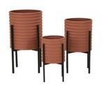 VAASHOUDER MILY SET 3 STUKS CM Ø 36X56,5-30X48,5-24X37,5, Huis en Inrichting, Woonaccessoires | Vazen, Ophalen of Verzenden, Nieuw