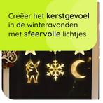 Kerstverlichting Raam Kerstman, Maan, Sneeuwvlokken -, Diversen, Kerst, Verzenden, Nieuw