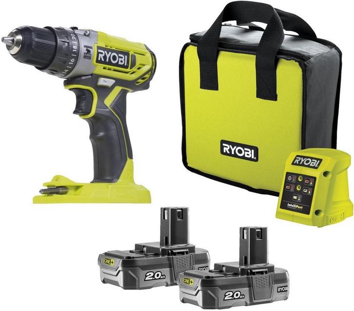 Ryobi R18PD Accu-klopboormachine complete set, Doe-het-zelf en Verbouw, Gereedschap | Boormachines, Minder dan 400 watt, Klopboormechanisme