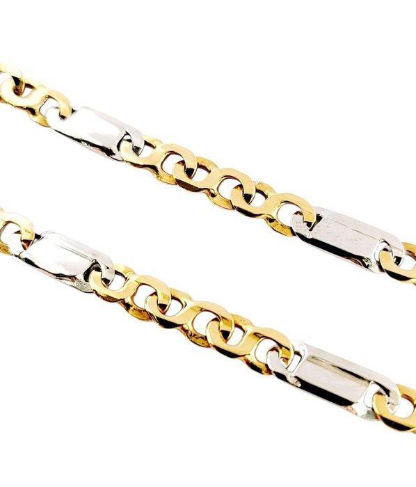 UnoAErre - Halsketting - 18 karaat Witgoud, Geel goud, Sieraden, Tassen en Uiterlijk, Kettingen