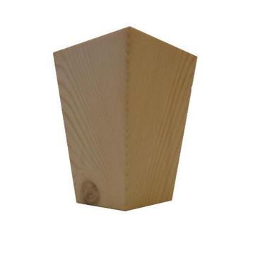 Houten kastpoot bedpoot 100x65mm. beschikbaar voor biedingen