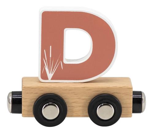 Tryco Houten Gekleurde Lettertrein - Letter D TR-353023, Kinderen en Baby's, Kinderkamer | Inrichting en Decoratie, Nieuw, Verzenden